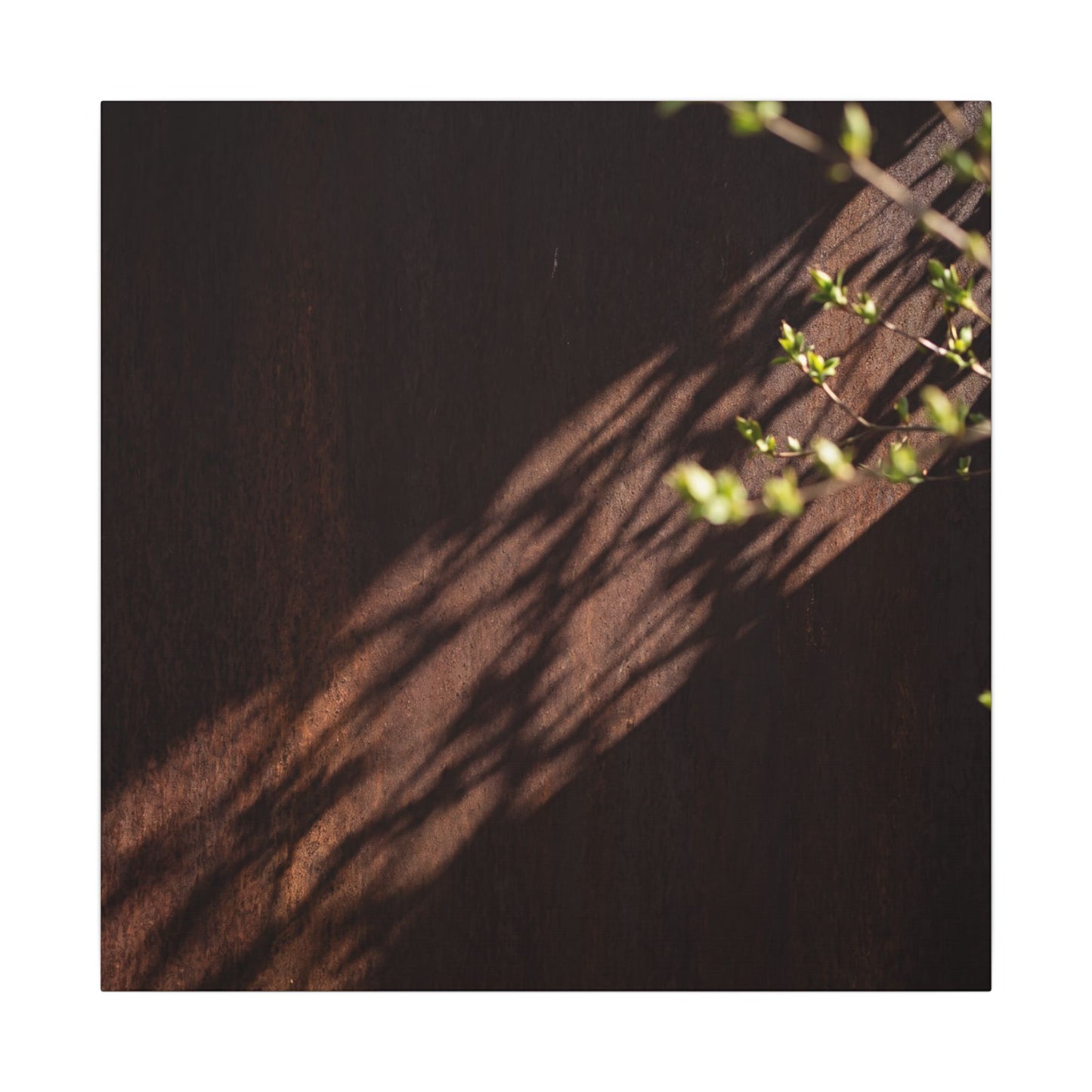 Rust Patina Moody Minimal Canvas Art | Sophisticated Dark Japandi Art