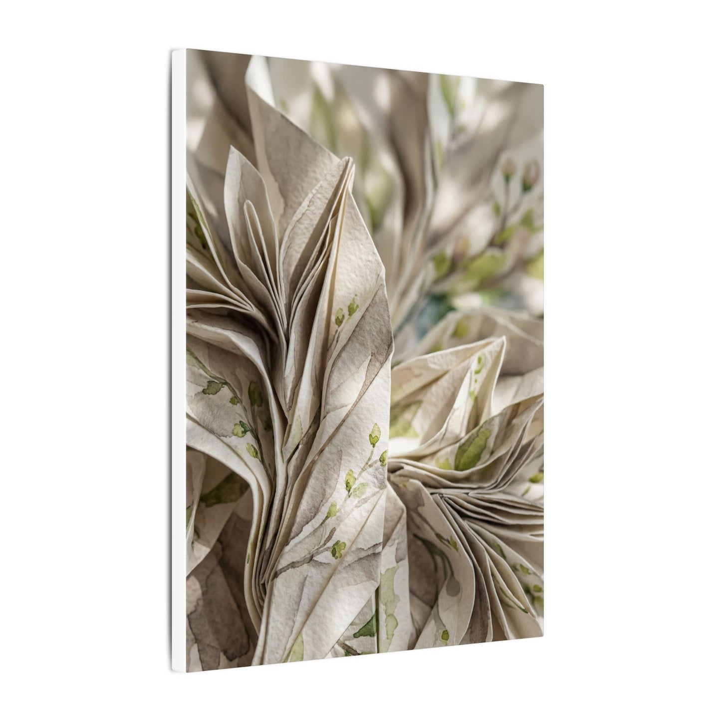 Fukinsei Paper Fold Canvas Art - Japandi Watercolor