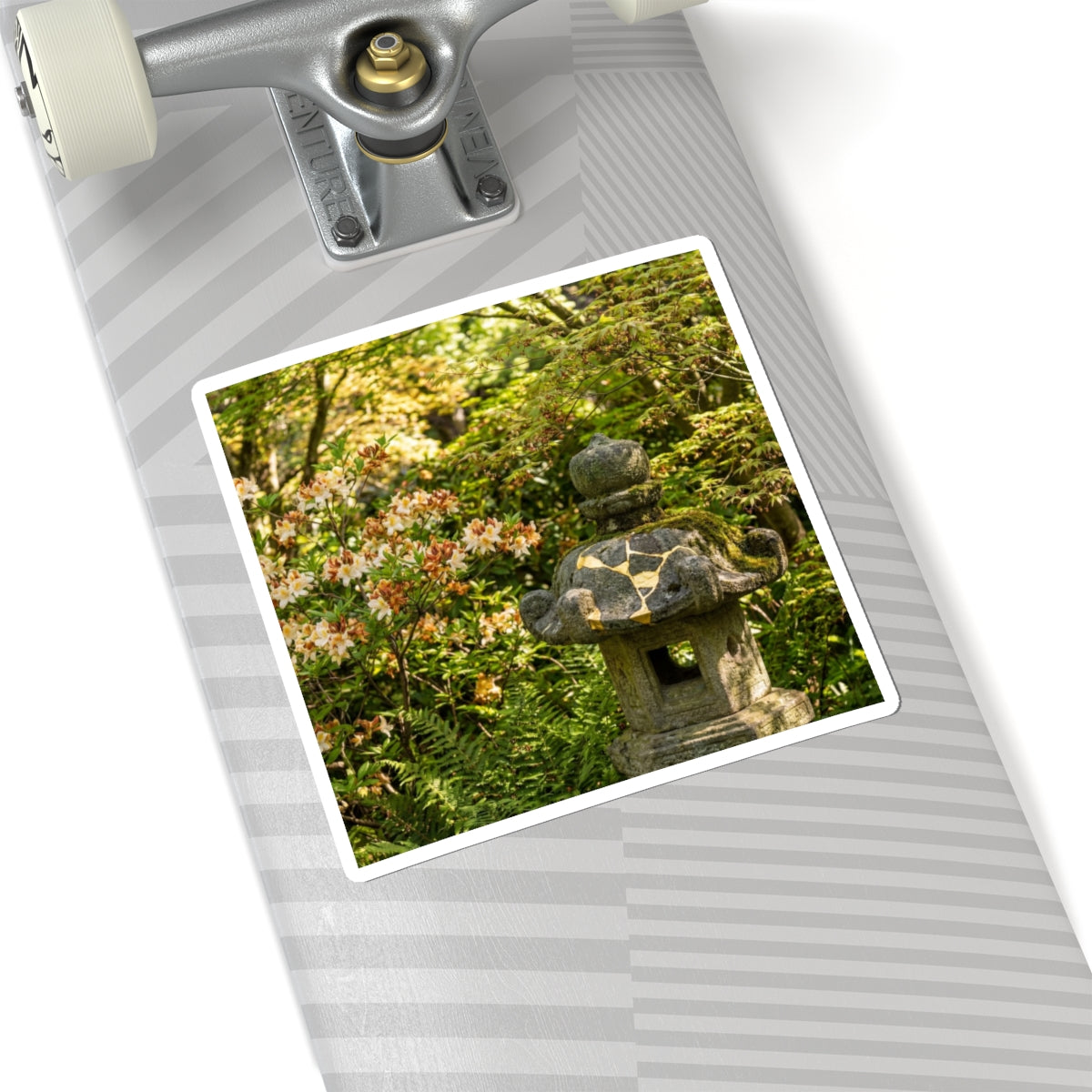 Spring Stone Lantern Gold Repair Sticker | Resilient Decor Art Print