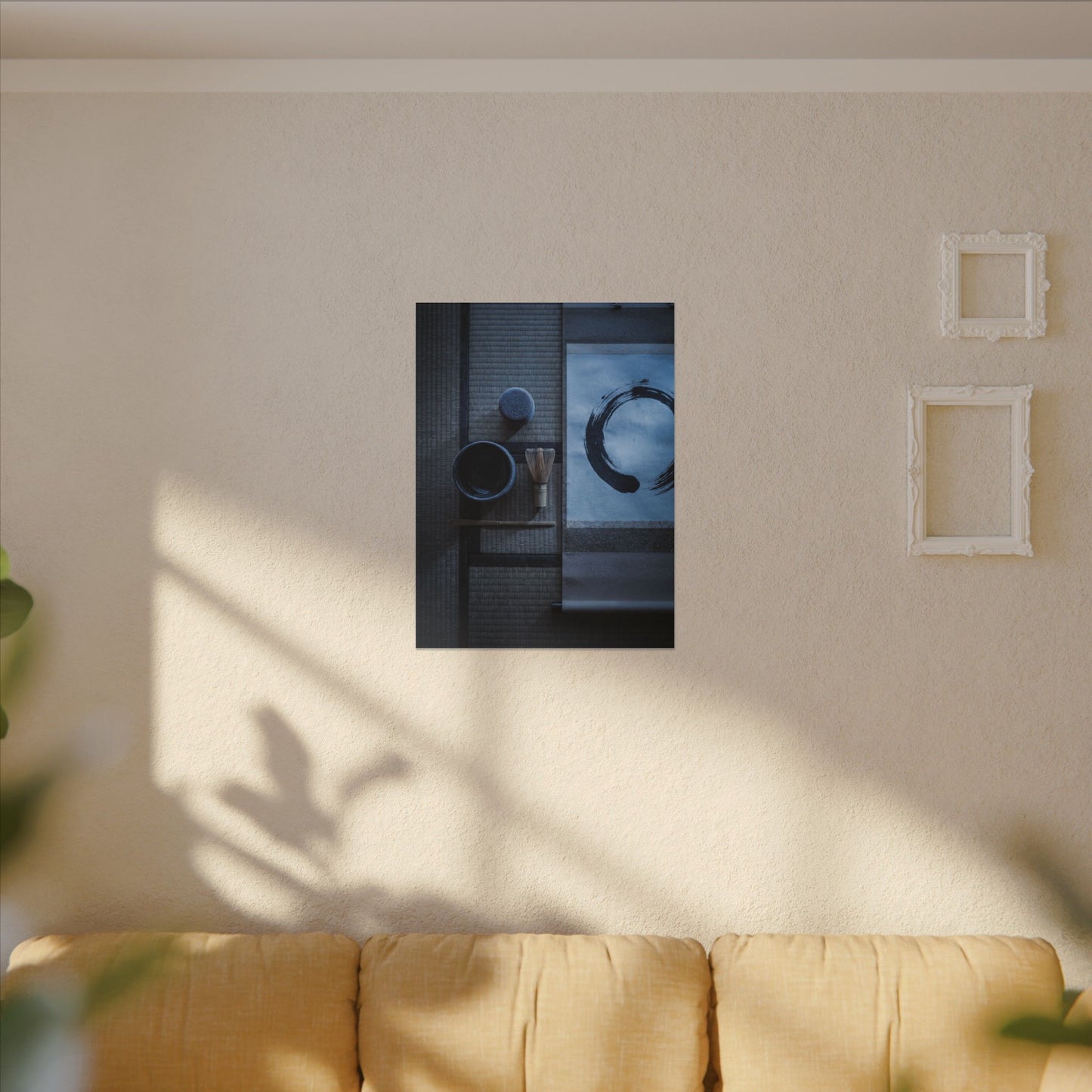 Tea Ceremony Enso Canvas Art | Calm Zen Art
