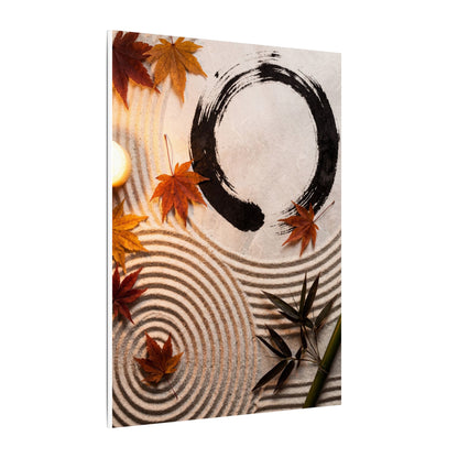 Tranquil Rock Garden Canvas Art - Enso Zen