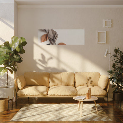 Paper Fold Autumn Canvas Art | Japandi Earthy Design