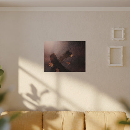 Moody Ink Brushstroke Canvas Art - Moody Minimal Dark Japandi