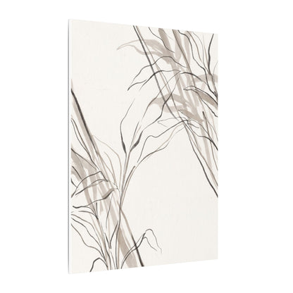 Neutral Shoji Screen Canvas Art - Minimal Line Japandi