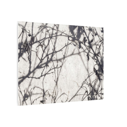 Winter Shadow Play Japanese Pattern Canvas Art | Elegant Decor