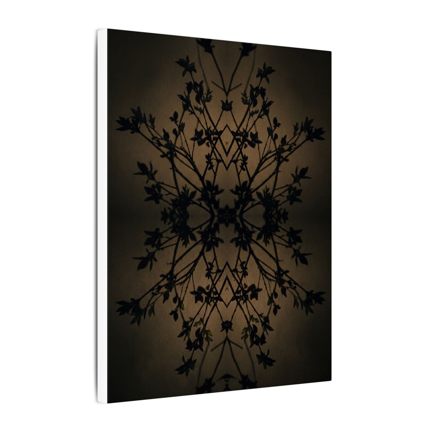 Golden Hour Shadow Play Canvas Art - Dark Japandi Seijaku