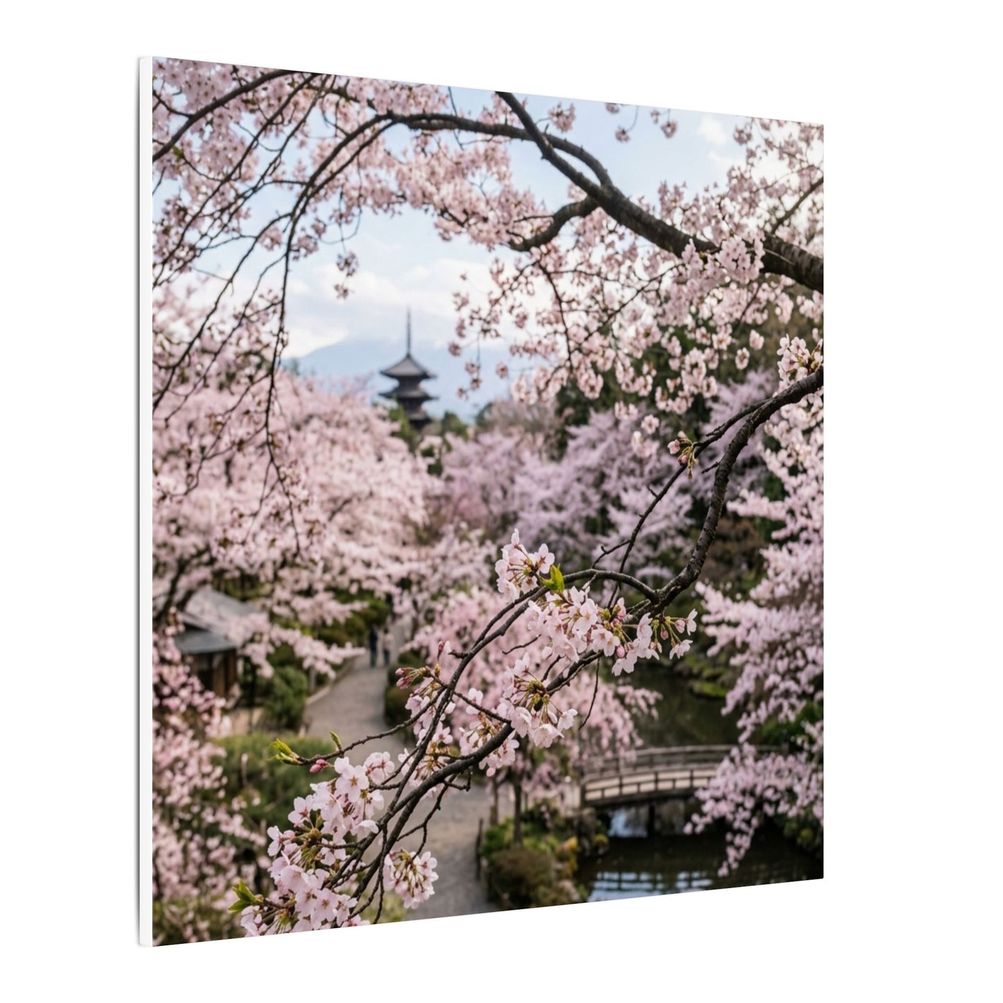 Japandi Ceramic Bowl in Golden Hour | Watercolor Canvas Art