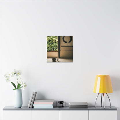 Tea Ceremony Enso Canvas Art | Serene Zen Art