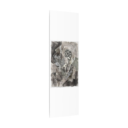 Japandi Fern Unfurling in Overcast | Texture Canvas Art