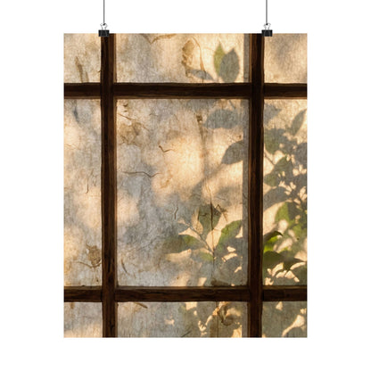 Shoji Screen Wall Art Print | Summer Japandi Texture Art