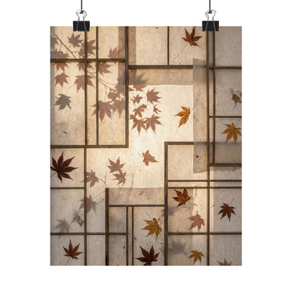 Fukinsei Shoji Screen Wall Art Print - Japandi Japanese Pattern Art Print