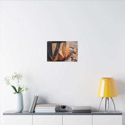 Paper Fold Gold Repair Canvas Art | Philosophical Kintsugi Art