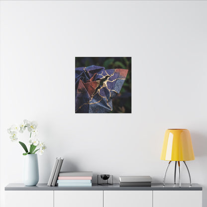 Philosophical Paper Fold Canvas Art - Gold Vein Kintsugi