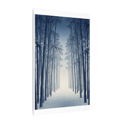 Bamboo Grove Canvas Art | Winter Zen Ukiyo E Inspired Art