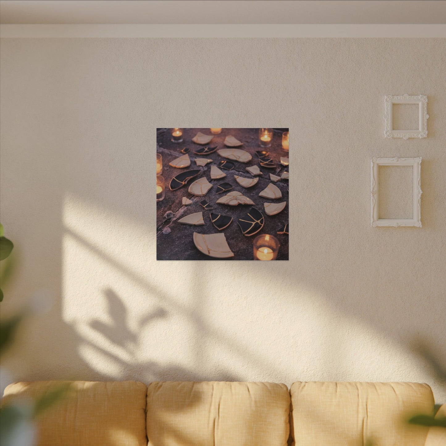 Winter Broken Pottery Broken Beauty Canvas Art | Beautiful Decor