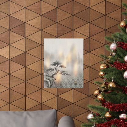 Datsuzoku Pine Tree Wall Art Print - Japandi Japanese Pattern