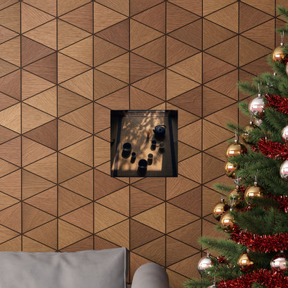 Golden Hour Tea Ceremony Wall Art Print - Dark Japandi Shibui