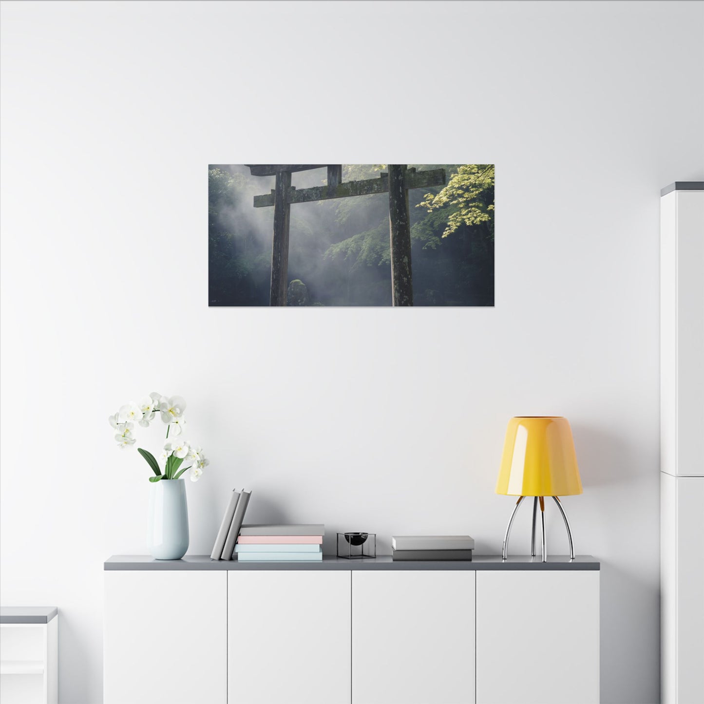 Torii Gate Canvas Art | Spring Zen Karesansui Art