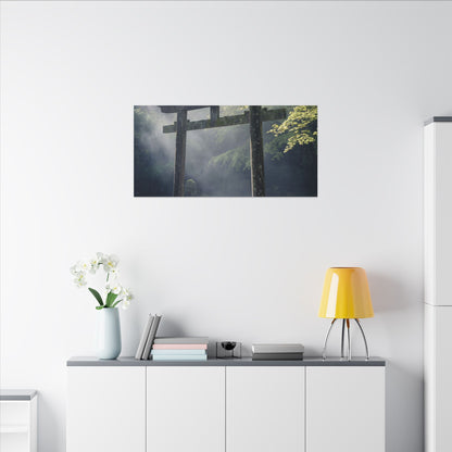 Torii Gate Canvas Art | Spring Zen Karesansui Art