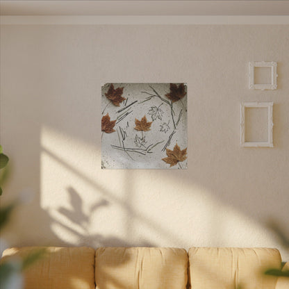 Ceramic Bowl Autumn Canvas Art | Japandi Elegant Design