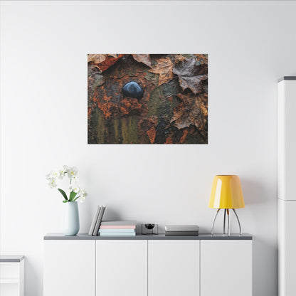 Datsuzoku Rust Patina Canvas Art - Dark Japandi Moody Minimal