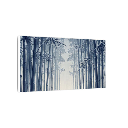 Bamboo Grove Canvas Art | Winter Zen Ukiyo E Inspired Art