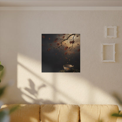 Moonlit Garden Gold Repair Canvas Art | Beautiful Kintsugi Art