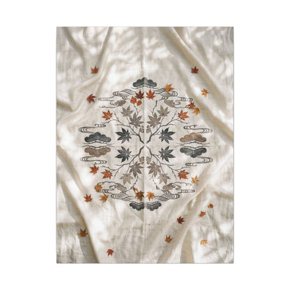 Elegant Silk Drape Canvas Art - Japanese Pattern Japandi