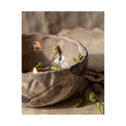 Ceramic Bowl Spring Wall Art Print | Japandi Neutral Design