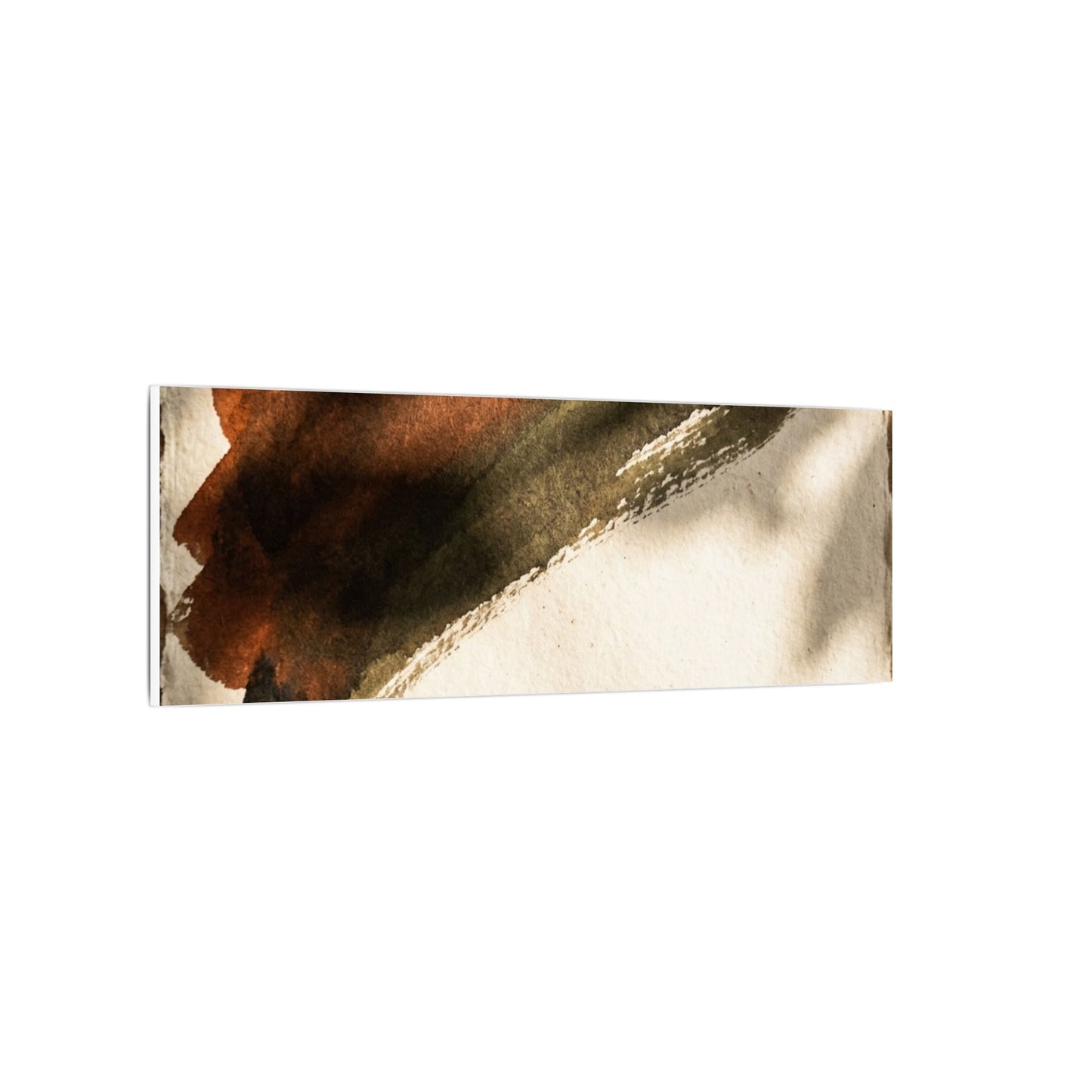 Ink Brushstroke Canvas Art | Summer Dark Japandi Moody Minimal Art
