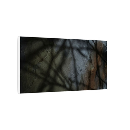 Shadow Play Dark Texture Canvas Art | Sophisticated Dark Japandi Art