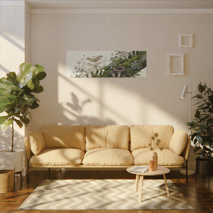 Dappled Wild Mushrooms Canvas Art - Japandi Ma