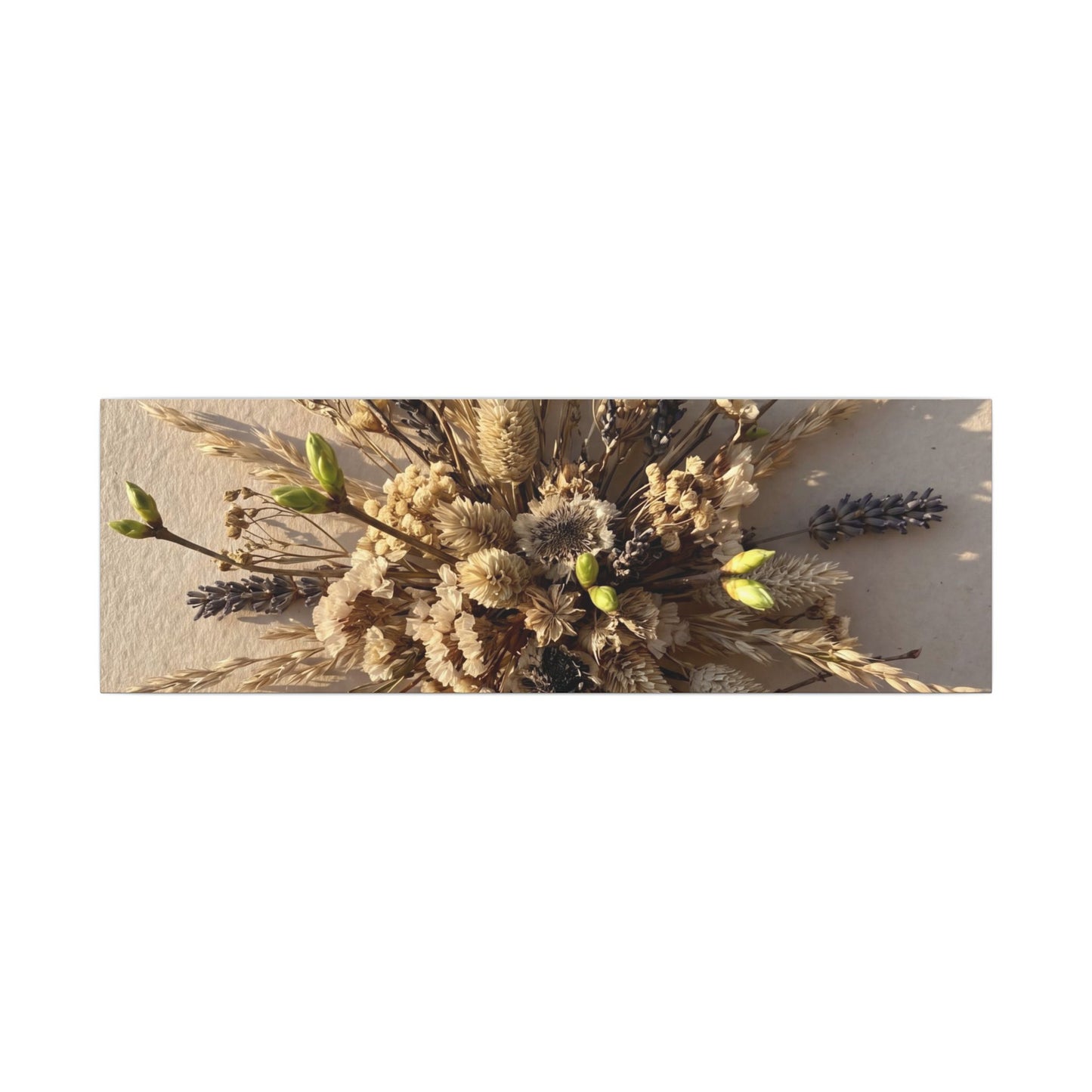 Dried Flowers Spring Canvas Art | Japandi Earthy Design