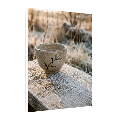 Golden Hour Ceramic Bowl Canvas Art - Japandi Ma