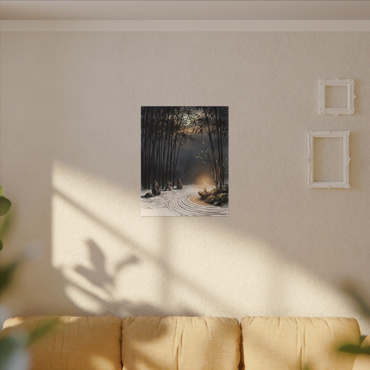 Tranquil Bamboo Grove Canvas Art - Karesansui Zen