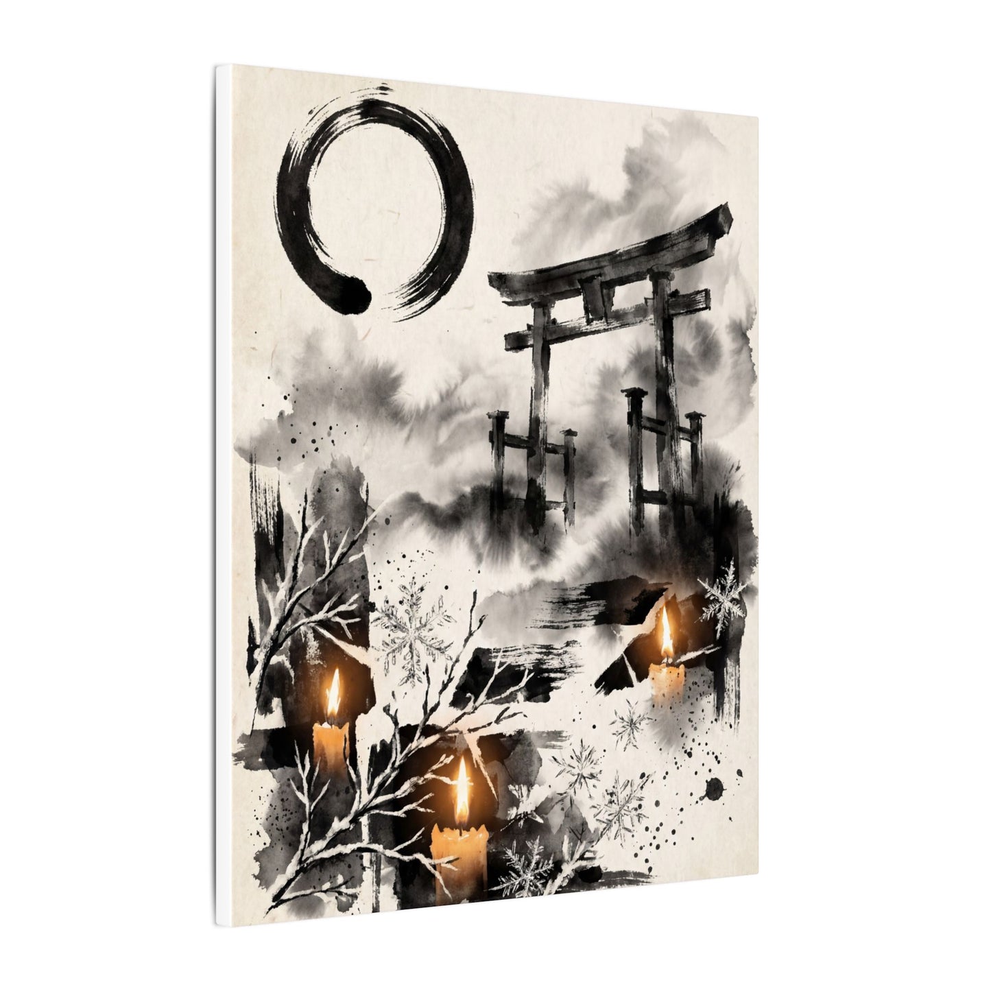 Candlelight Torii Gate Canvas Art - Zen Datsuzoku