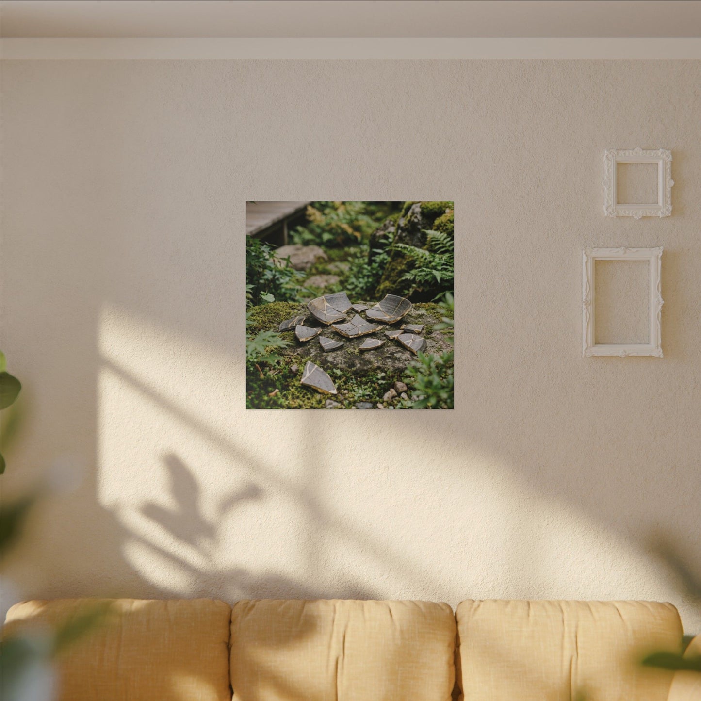 Summer Broken Pottery Gold Repair Canvas Art | Resilient Decor