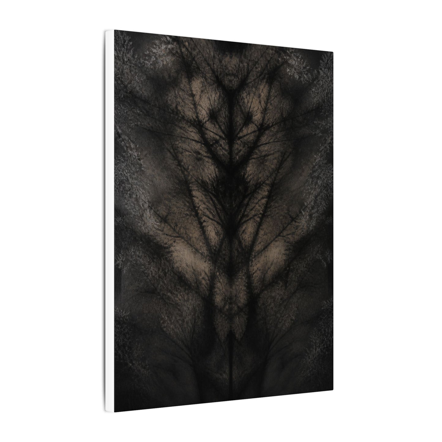 Seijaku Shadow Play Canvas Art - Dark Japandi Charcoal Ink