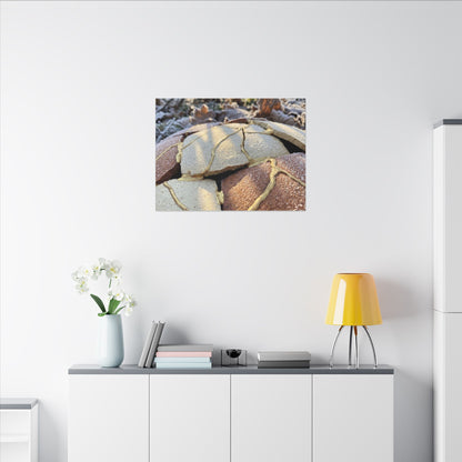 Broken Pottery Crackle Gold Canvas Art | Healing Kintsugi Art