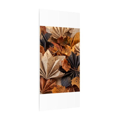 Paper Fold Texture Canvas Art | Elegant Japandi Art