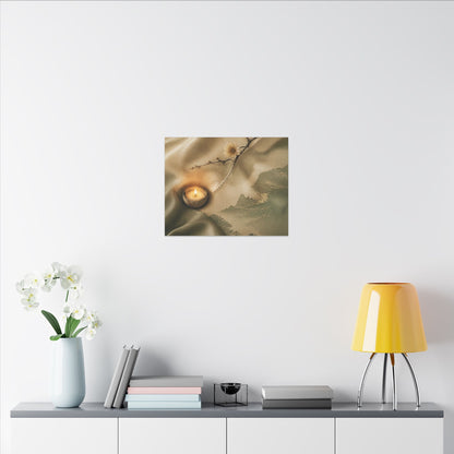 Silk Drape Japanese Pattern Canvas Art | Warm Japandi Art