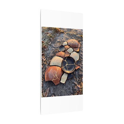 Winter Broken Pottery Gold Vein Canvas Art | Beautiful Decor