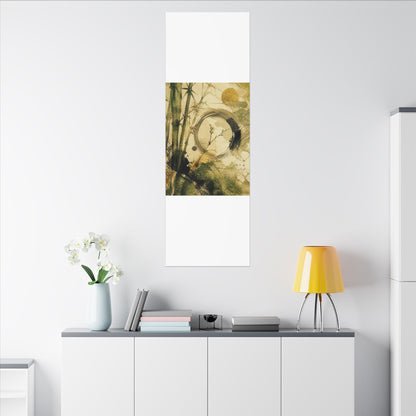 Ink Brushstroke Sumi E Canvas Art | Calm Zen Art