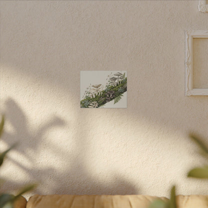 Dappled Wild Mushrooms Canvas Art - Japandi Ma