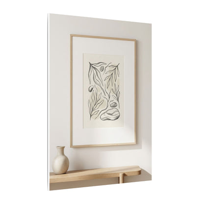 Japandi Charcoal Canvas Art