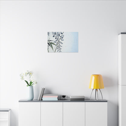 Zen Wisteria in Moonlight | Ukiyo E Inspired Canvas Art