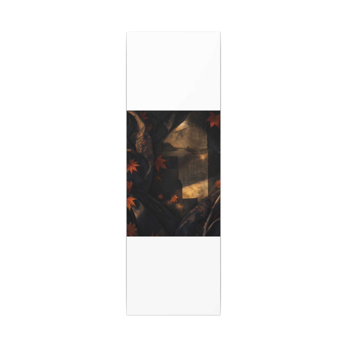 Autumn Silk Drape Shadow Zen Canvas Art | Bold Decor