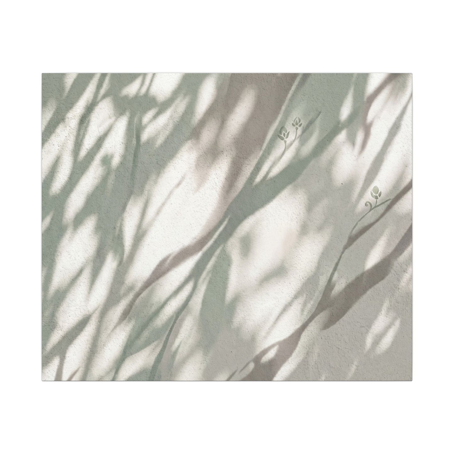 Japandi Shadow Play in Dappled | Japanese Pattern Canvas Art