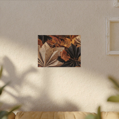 Paper Fold Texture Canvas Art | Elegant Japandi Art