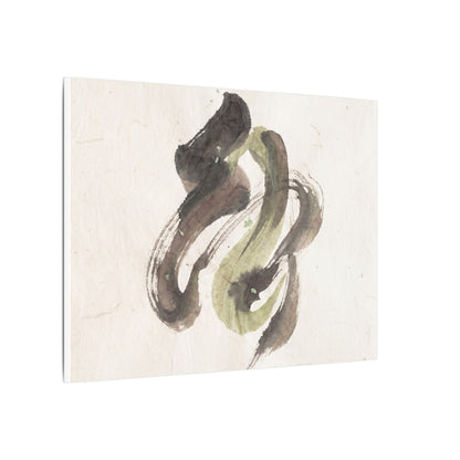 Ink Brushstroke Canvas Art | Spring Japandi Japanese Pattern Art